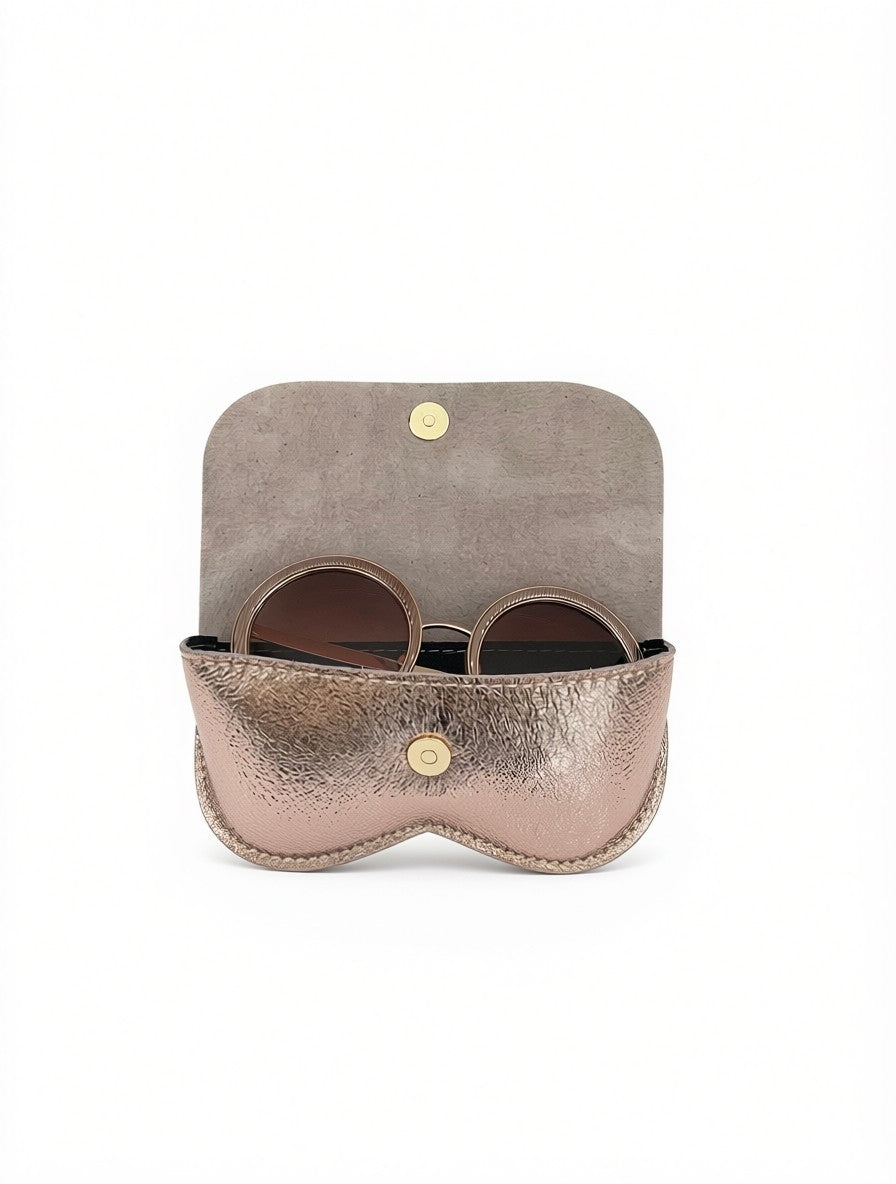 Etui à lunettes rabat nude