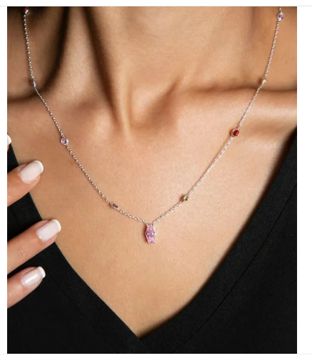 Collier Cristal Rose