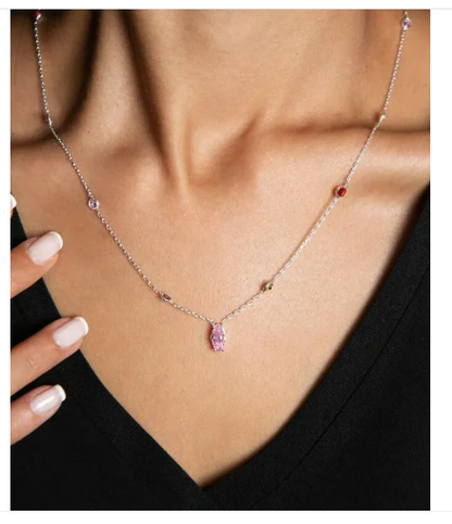 Collier Cristal Rose