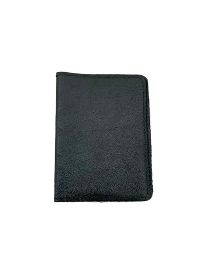 Porte passeport cuir noir