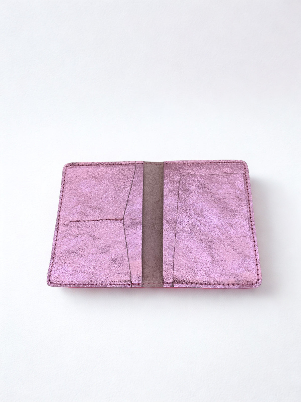 Porte passeport cuir rose