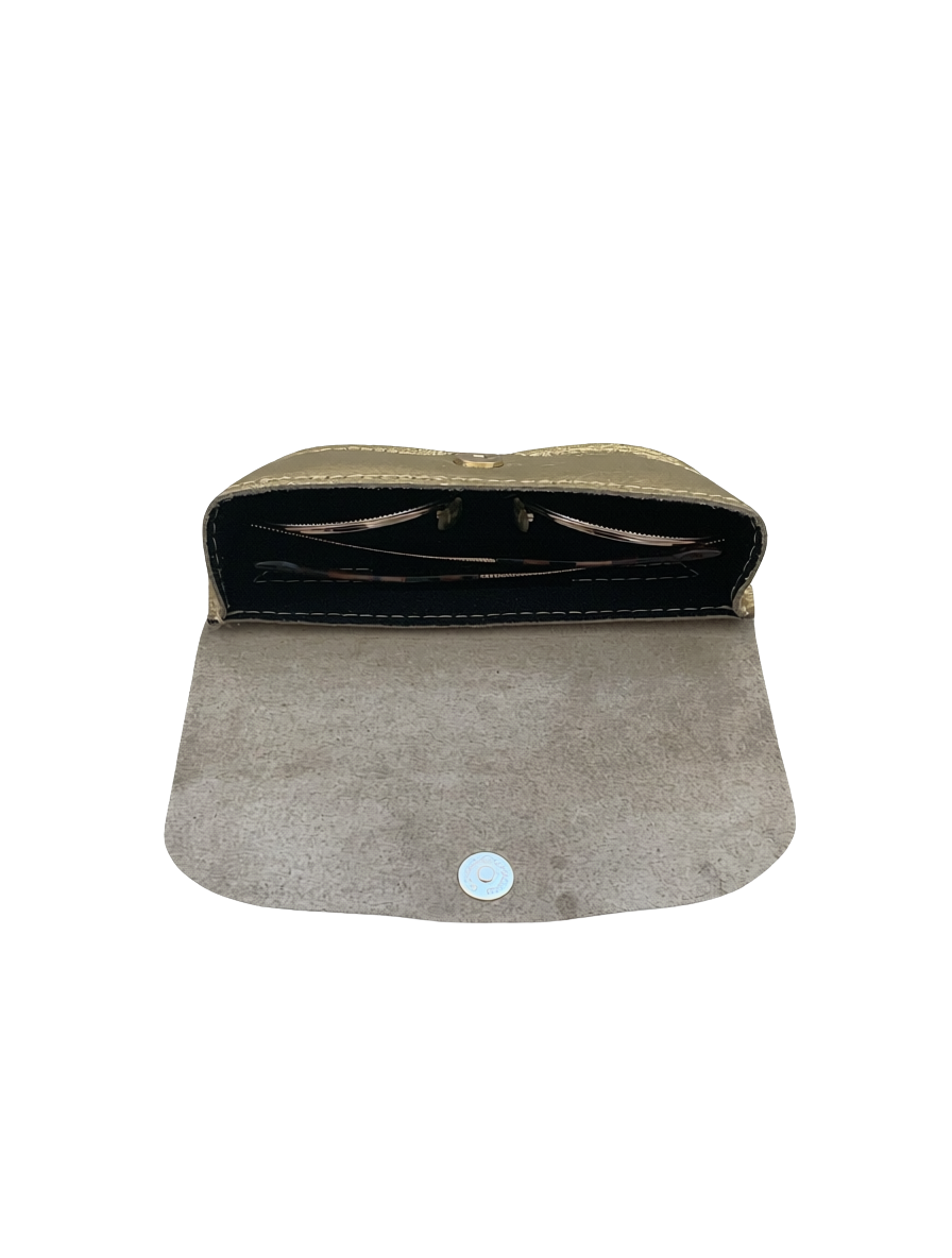 Etui à lunettes rabat Doré