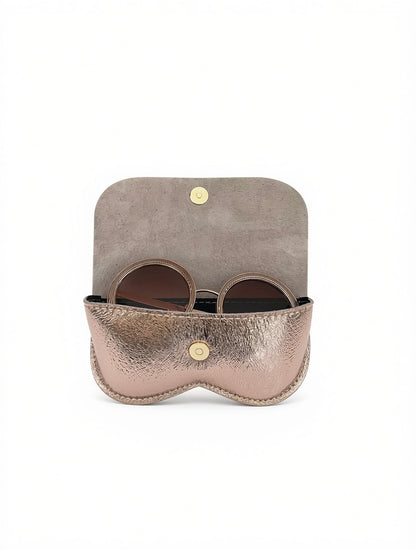 Etui à lunettes rabat nude