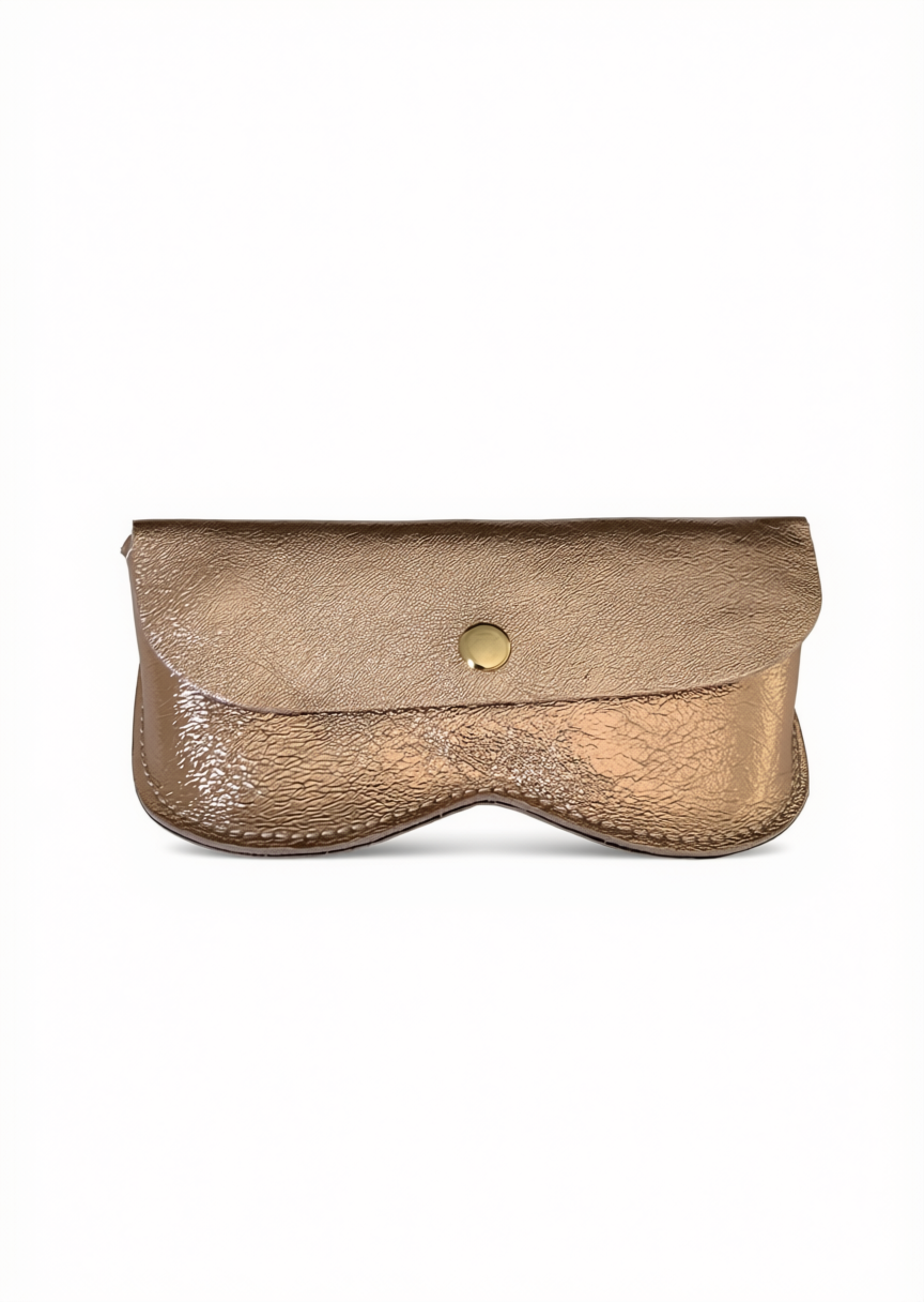 Etui à lunettes rabat nude
